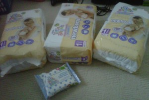 free nappies received at baby show 2013 (2)